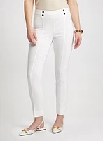 Slim Leg Pull-on Bengaline Pants