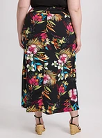 Jupe florale en jersey