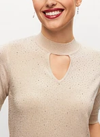 Rhinestone Embellished Sweater