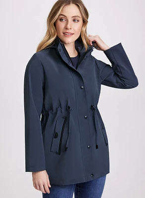 Manteau de pluie à capuchon amovible