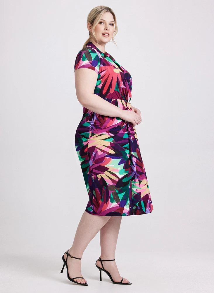 Joseph Ribkoff - Tropical Flounce Front Dress