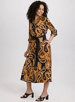 Robe-chemisier à motif paisley