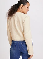 Cropped Bouclé Jacket