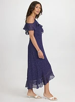 Polka Dot Chiffon Dress