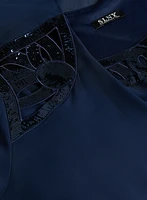 Ensemble à veste et robe en chiffon