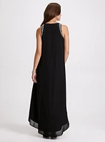 Robe maxi à détail de pierres