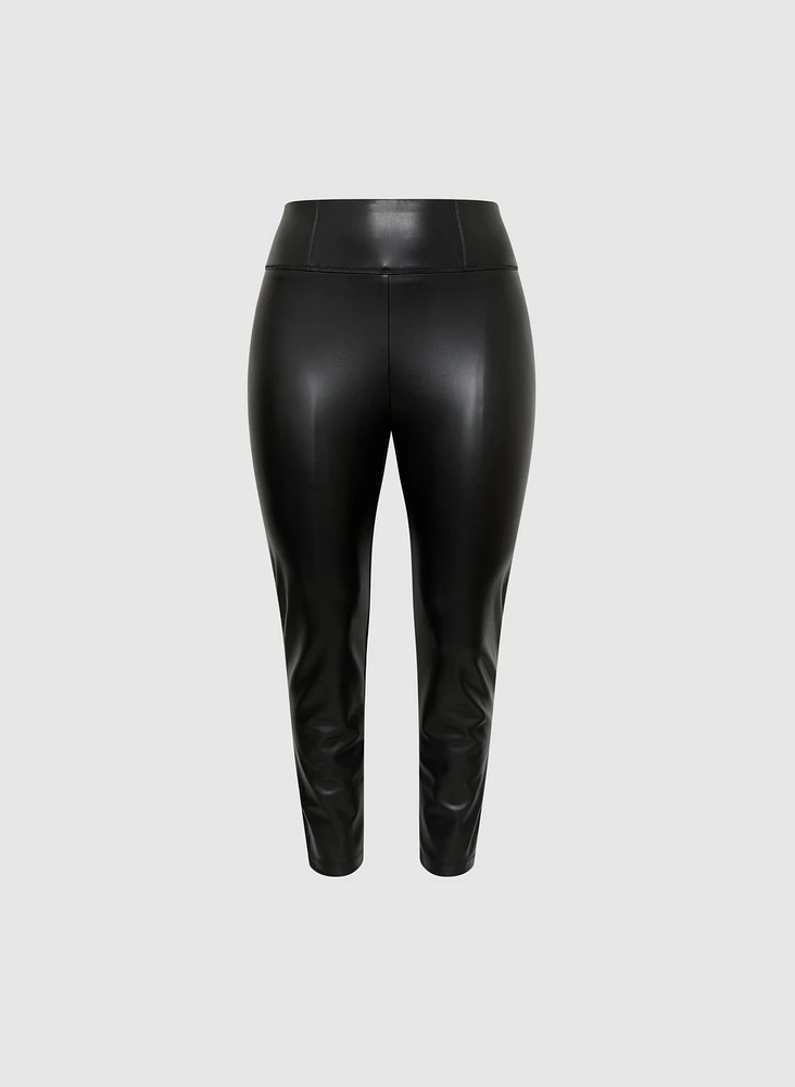 Legging Essentiels en cuir végane