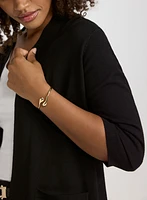 Short Open Front Cardigan