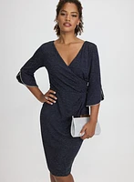 Glitter Knit Sheath Dress