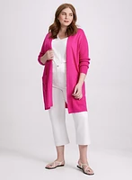 Cardigan long à poches