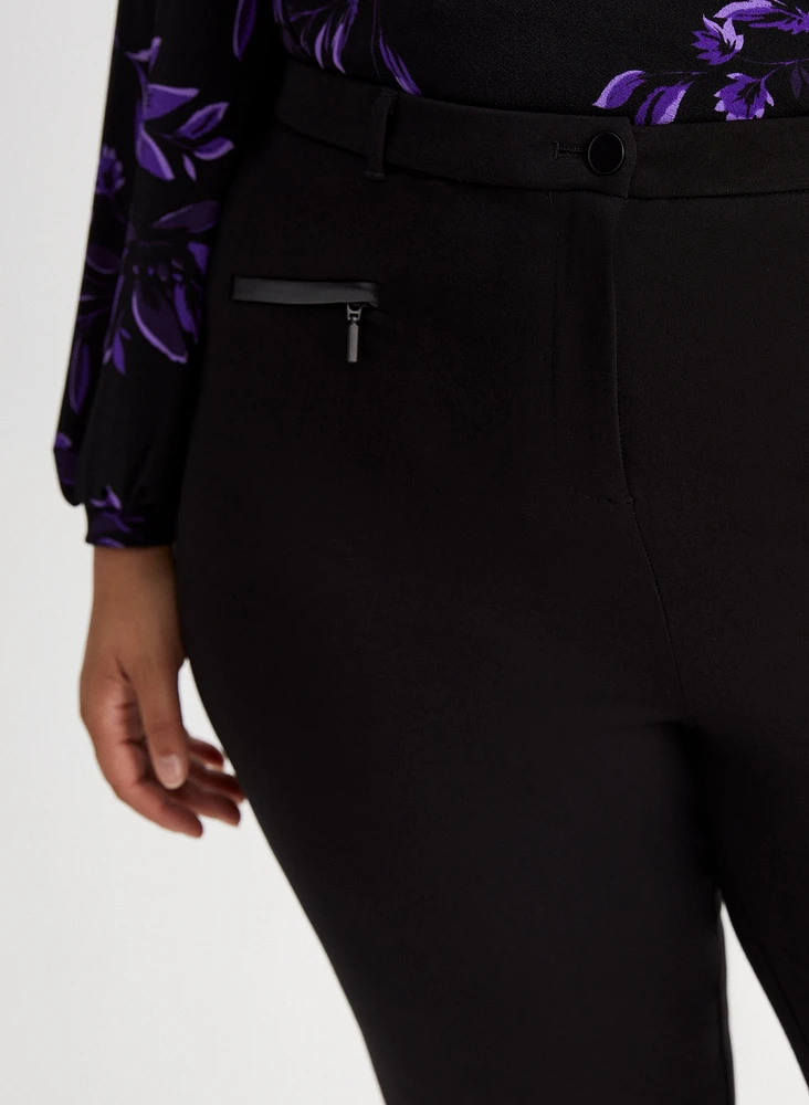 Mia Zip Detail Pants - Regular