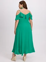 Cold Shoulder Midi Dress