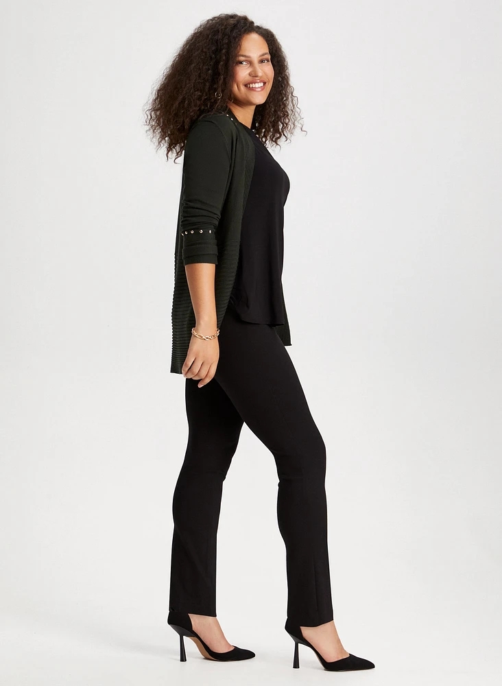 Pull-On Straight Leg Pants