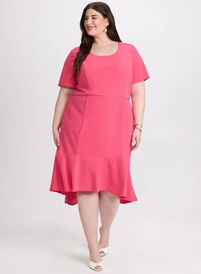 Robe à ourlet volanté