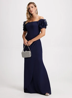 Off-the-Shoulder Ruffle Dress