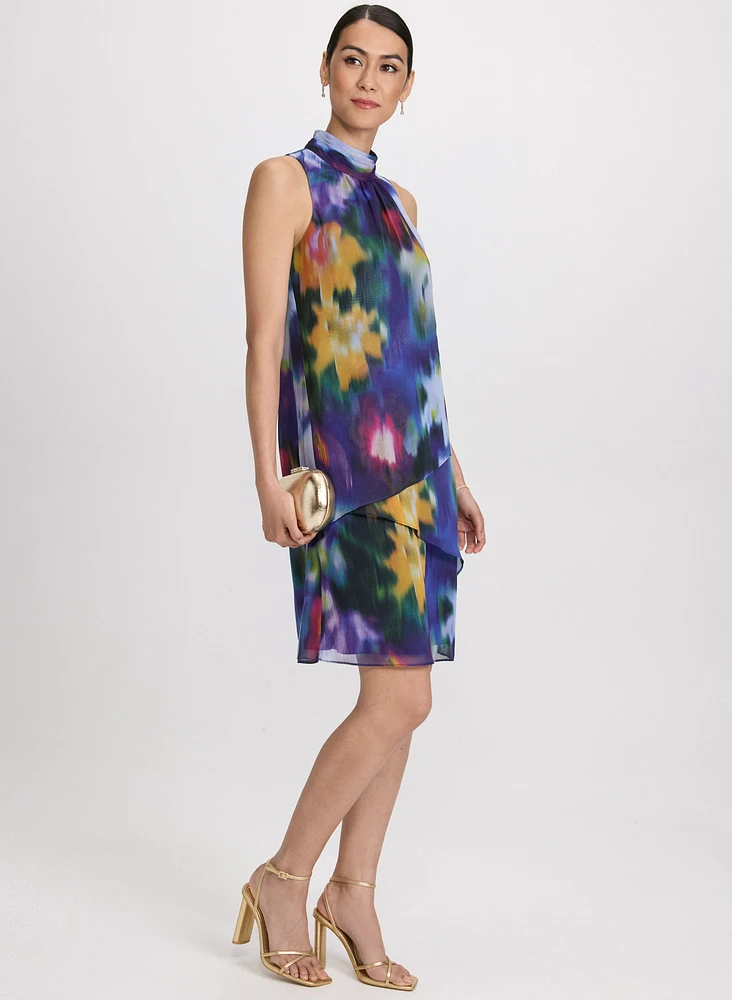 Tiered Abstract Dress