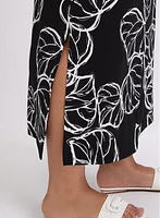 Leaf Print Skirt