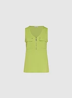 Zip Closure Tank Top
