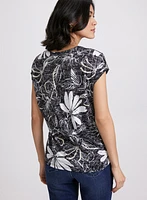 T-shirt à motif floral