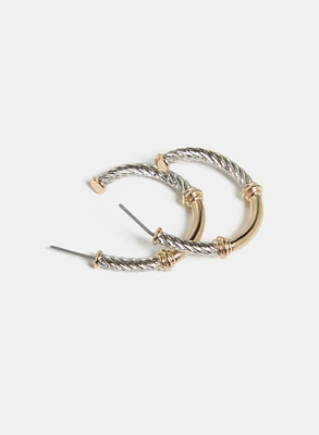 Twisted Hoop Earrings