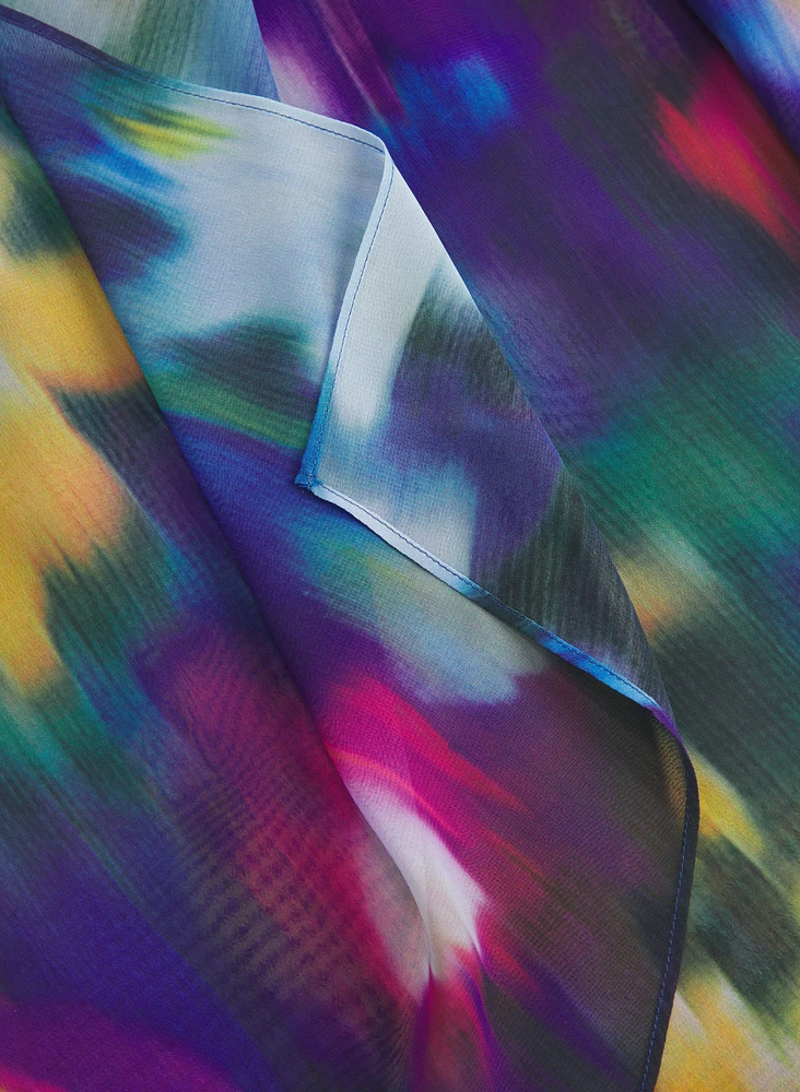 Tiered Abstract Dress