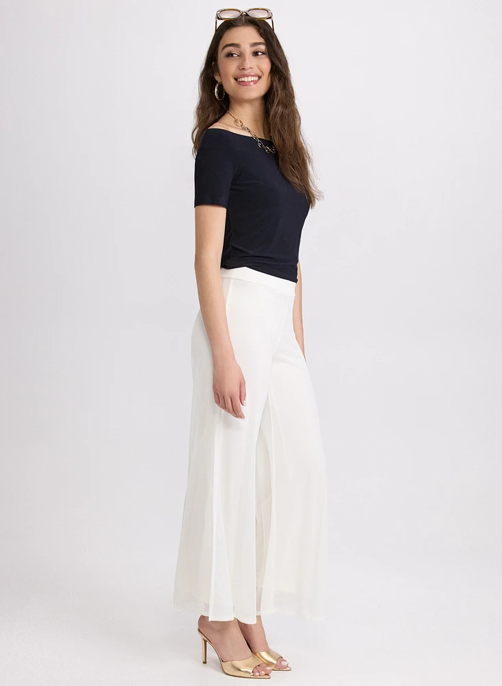Pantalon large à enfiler