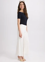 Pantalon large à enfiler