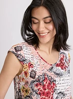Mixed Print Nightgown
