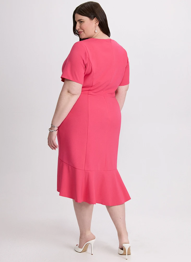 Robe à ourlet volanté