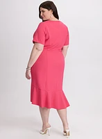 Robe à ourlet volanté