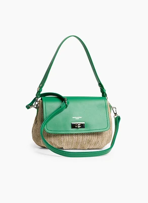 Two-Tone Handbag With Straps