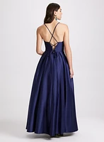 Satin Corset Ballgown Dress