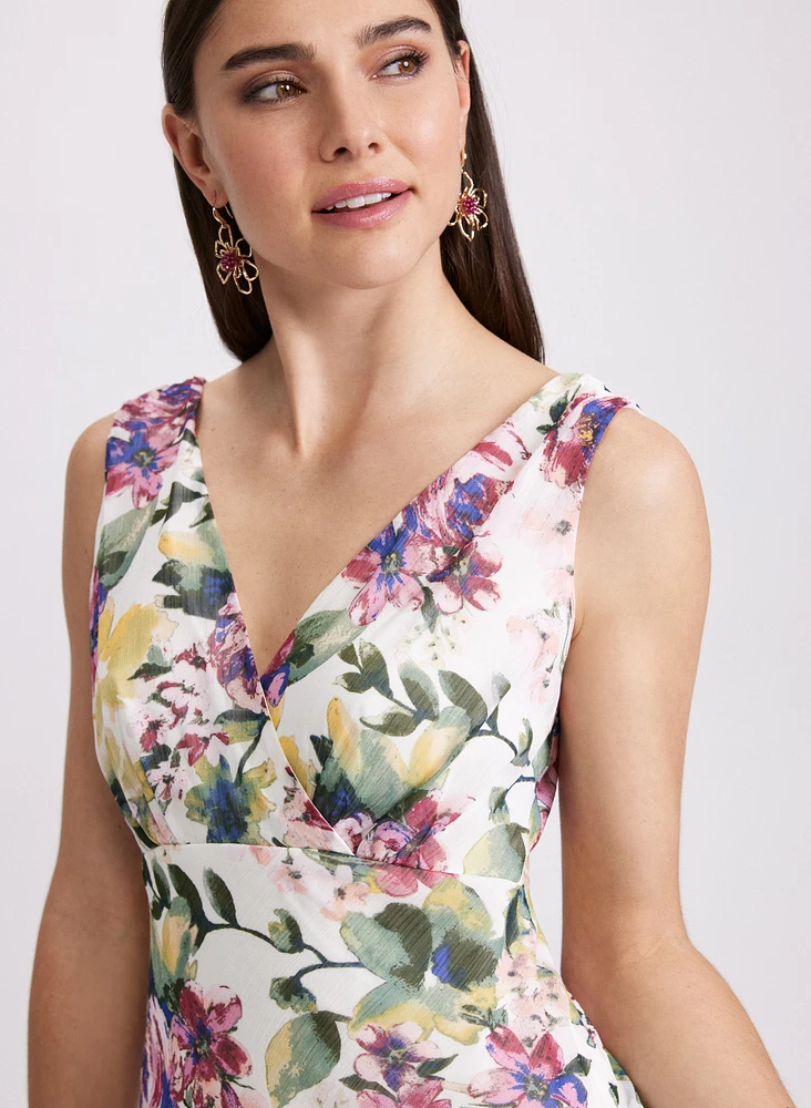 Robe à motif floral