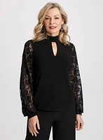 Lace Sleeve Top