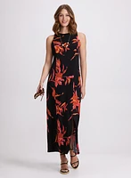 Robe maxi à motif floral