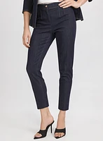 Pantalon Emma en denim à jambe étroite