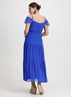 Cold Shoulder Tiered Dress