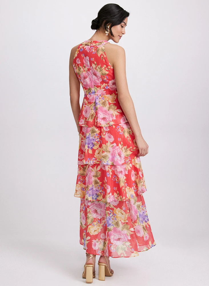 Tiered Floral Dress