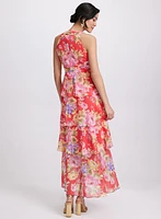 Tiered Floral Dress