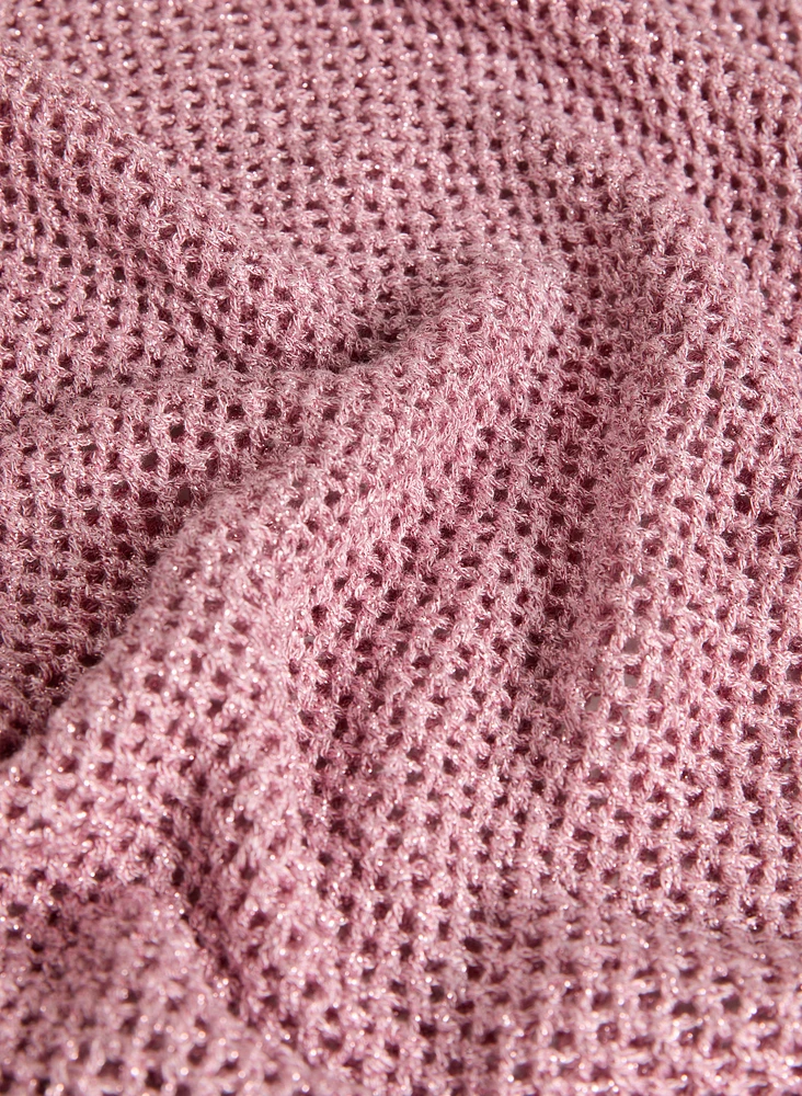 Pull en tricot ajouré