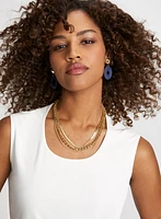 Sleeveless Horseshoe Neckline Top