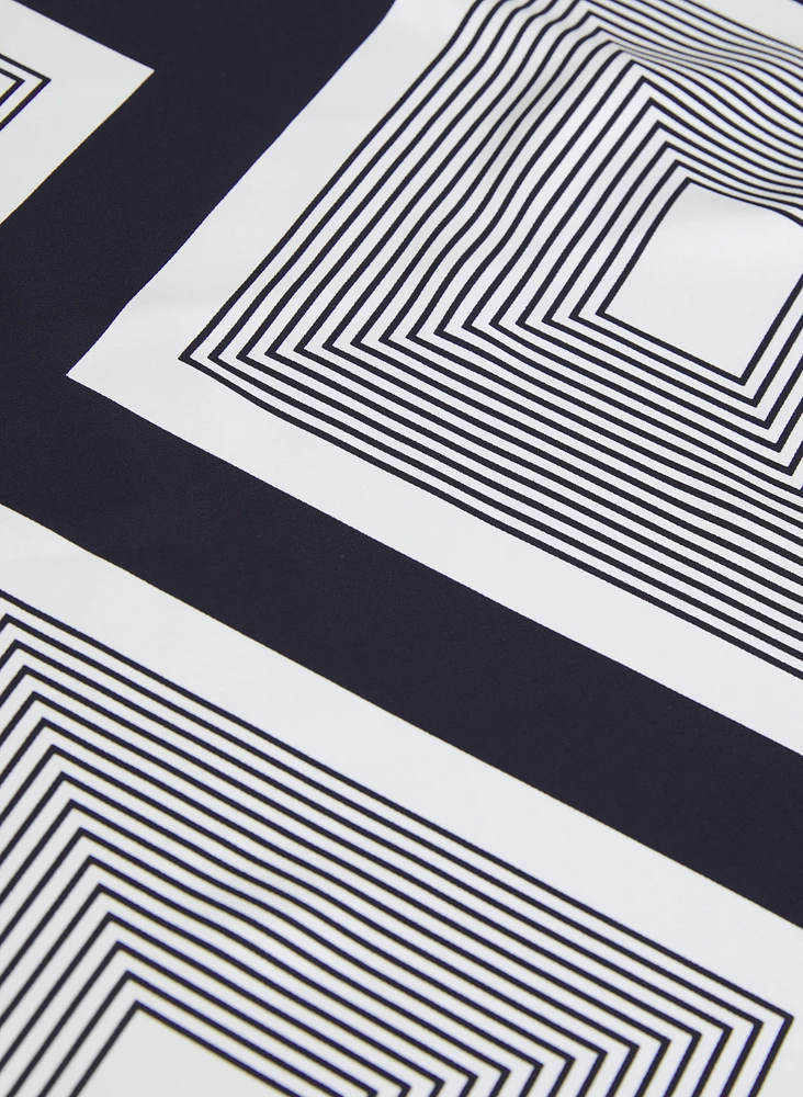 Geometric Print Top