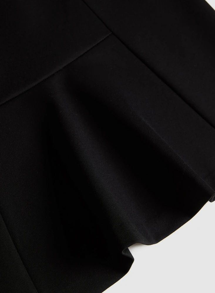Peplum Panel Pencil Skirt