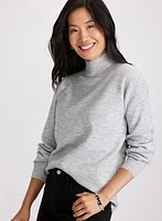 Pull en tricot à col montant