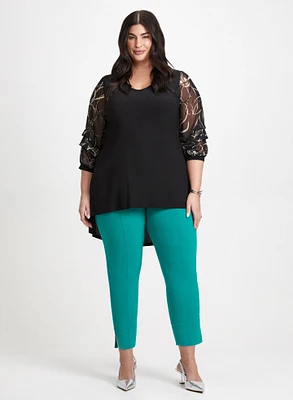 Asymmetric Top & Ankle Pants