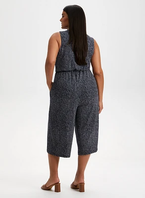 Polka Dot Print Jumpsuit