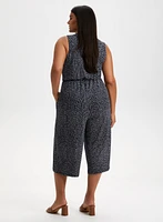 Polka Dot Print Jumpsuit