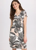 Robe à motif palmiers