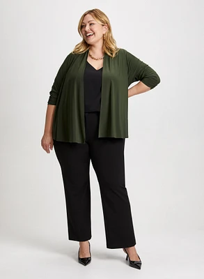 Elbow Sleeve Cardigan & Straight Leg Pants