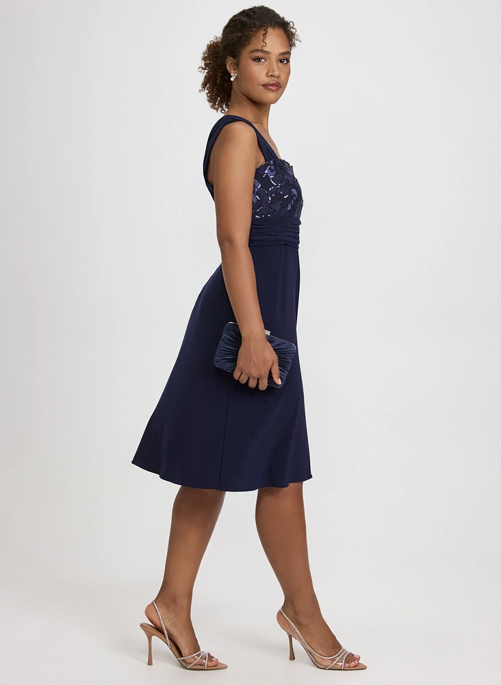 Ensemble de robe et veste à paillettes